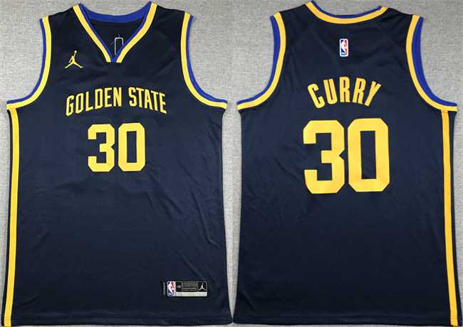 Men%27s Golden State Warriors #30 Stephen Curry Black Stitched Basketball Jerseys